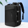 thumbnail image 2 of Mochila de mano unisex Bolsa para portátil de gran capacidad con puerto USB para hombres y mujeres, 2 of 6