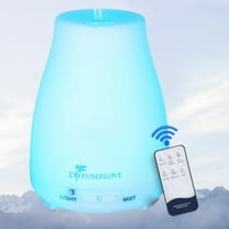 Diffuserlove 200ml Essential Oil Diffuser - Remote Control, 7 Color Lights & Auto Shut-Off for Home
