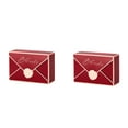 thumbnail image 3 of 50 Pieces Envelope Candy Box European Style Snacks Wedding Pieces Mini Envelope Shape Birthday Anniversary Folding Pouch Party Favors Case Red, 3 of 9
