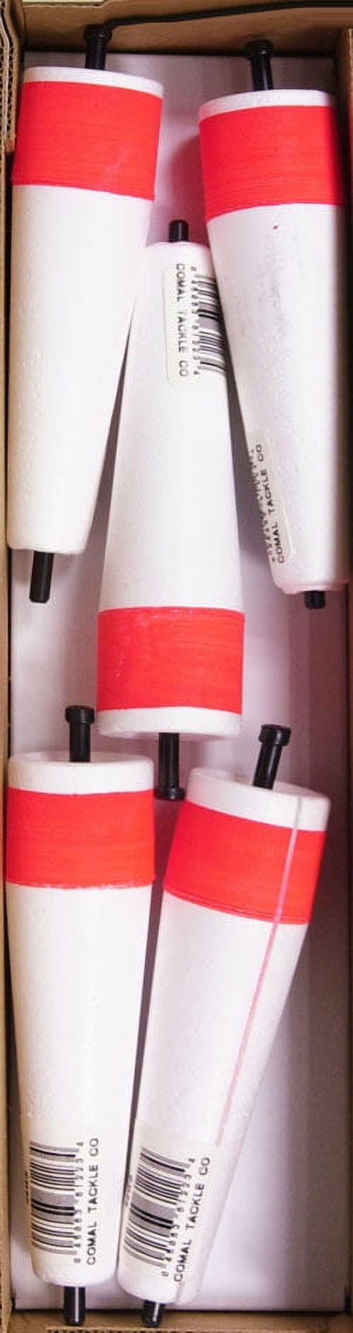 Comal Unweighted Slotted Popping Fishing Float, Red/White
