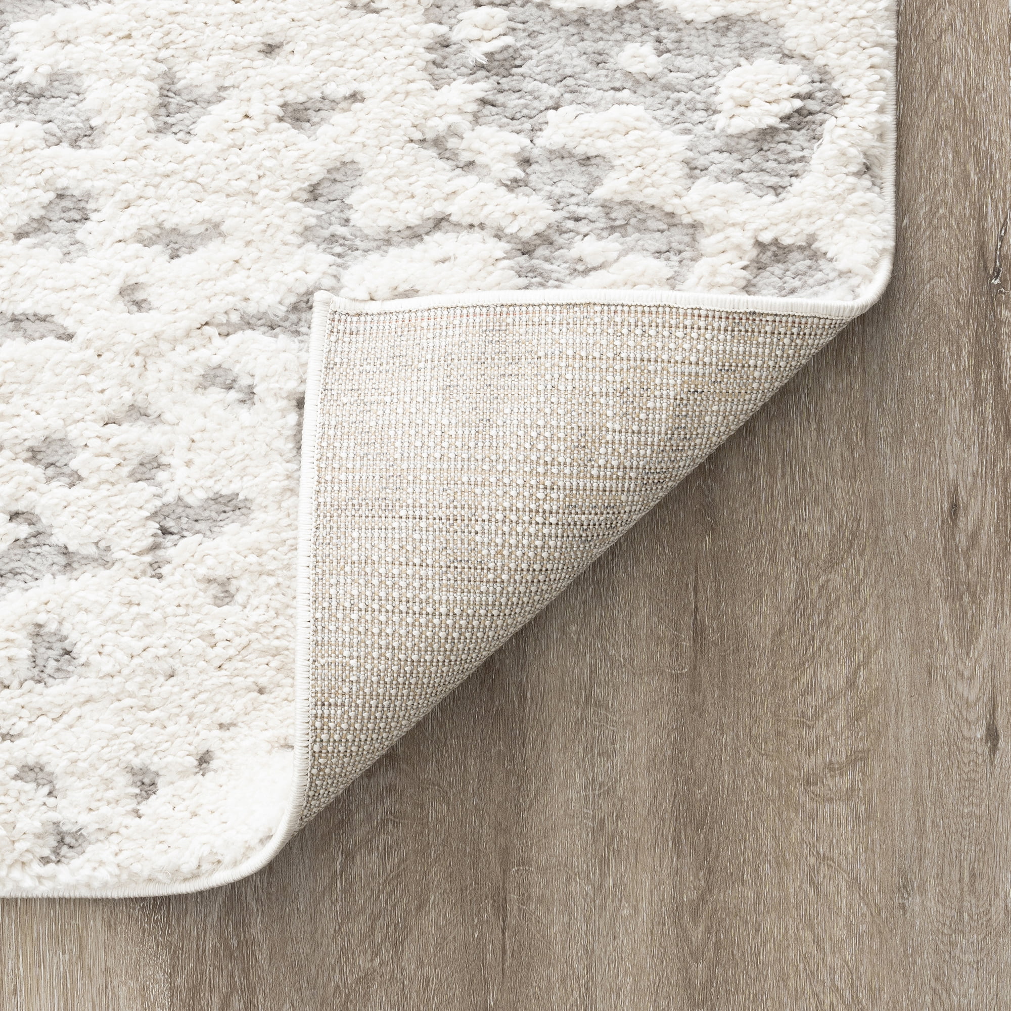 Bliss Rugs Artisan Shag Contemporary 2' x 3' Beige and Ivory Indoor Area Rug