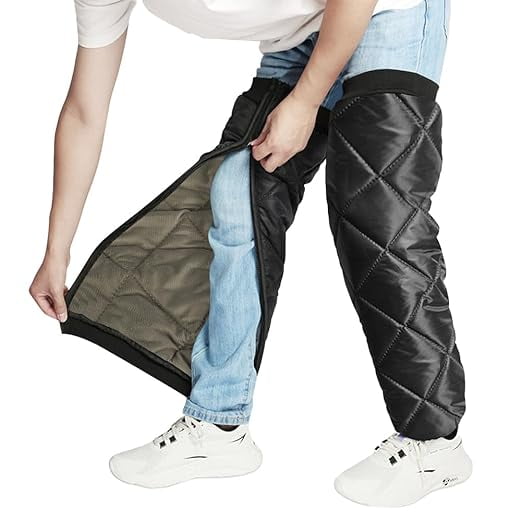 Motorcycle Knee Pads Thicken Knees Braces Windproof Waterproof Leg Warmer Thermal Leg Sleeves Motorcycle Riding Warmers Winter Warm Knee Protectors for Bike Cycling Skating Skiing Snowboarding