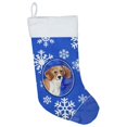 thumbnail image 1 of Carolines Treasures CK3941CS Winter Snowflakes Beagle Christmas Stocking, 1 of 2