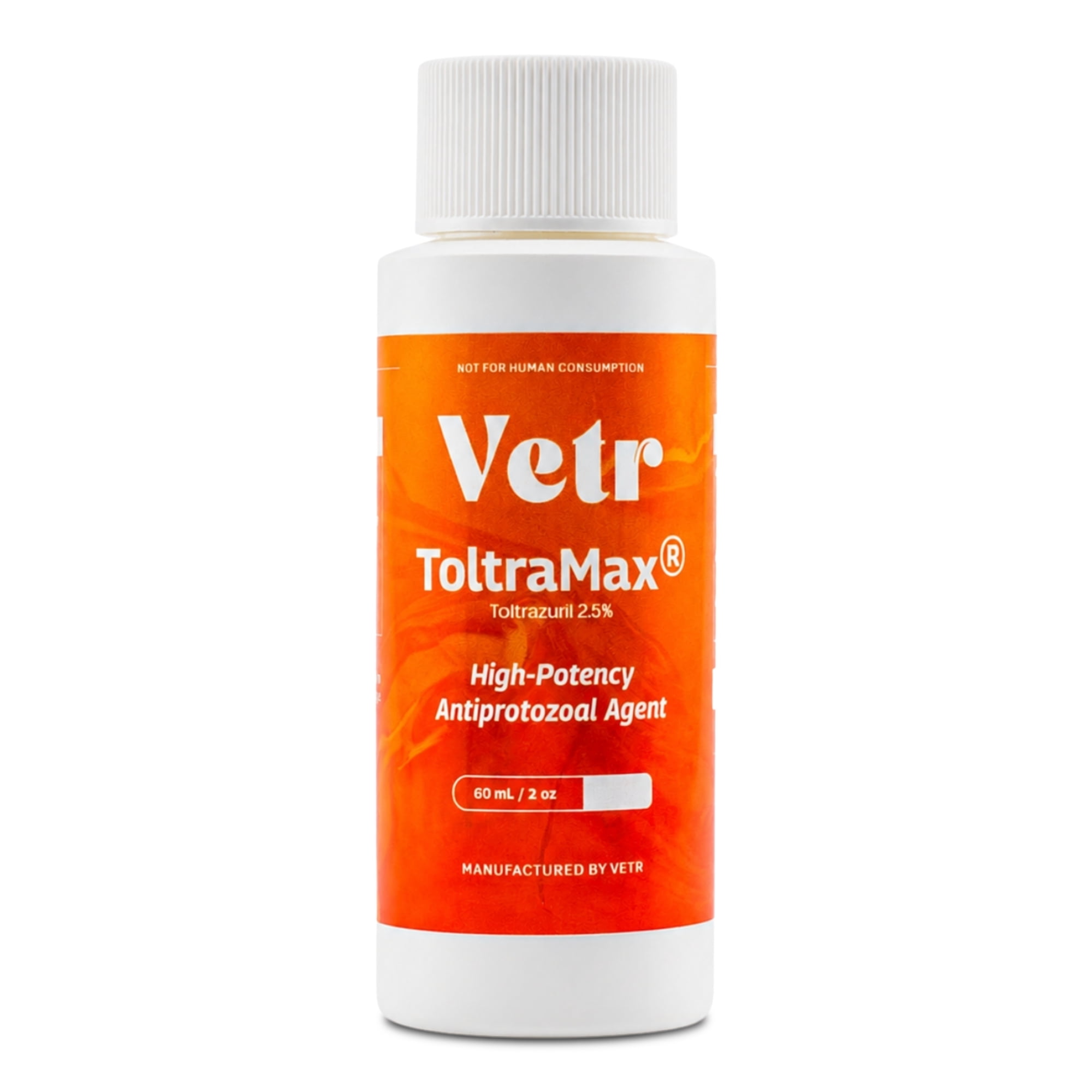 Vetr Toltramax 2.5% Oral Solution for Horses, Dogs & Cats, Easy Administration, Peanut Butter, 60 ml