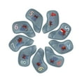 thumbnail image 3 of 9 fundas para cabezas de hierro de golf Strade Fareast Limited PU Gris azul, 3 of 8