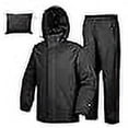 thumbnail image 2 of Habit de Pluie pour Homme de 33 000 Pi, Compressible, Imperméable, Léger, Équipement de Pluie pour Golf, Randonnée, Cyclisme, 2 Pcs (Vestes et Pantalons), 2 of 4