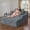 Dark Gray, variant on Hawsaiy 68" Oversized Chaise Lounge Indoor Chair, Plush Corduroy Floor Sofa Bed with Deep Seat & Wide Armrests, Fully Assembled Comfy Reading Couch for Living Room & Bedroom, Dark Gray