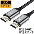 thumbnail image 2 of Cable compatible con HDMI 8K para Xiaomi Mi Box Cable digital 8K/60Hz 4K/120HZ 48Gbps para PS5 PS4 Laptop TV Monitor Proyectores, 2 of 5
