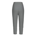 thumbnail image 6 of CPNG Girls Capri Leggings High Waisted Yoga Pants Dance Sports Tights Workout Leggings Kids Solid Color Ruched Leggings(Grey,10-11 Years), 6 of 6