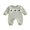 Green, variant on RUINIXCW Baby Boy Long Sleeve Romper Striped Mallard Embroidered Waffle Jumpsuit