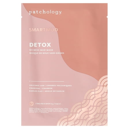 Patchology Smartmud Detox No Mess Mud Face Mask for Beauty Skincare, 0.54 oz