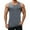 Light Grey, variant on Men's Solid Color Mesh Hooded V-Neck Sleeveless Vest - Lightweight Polyester, Loose Fit for Summer