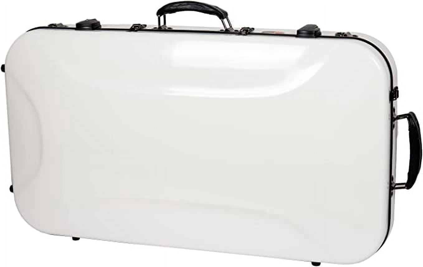 Crossrock Fiberglass Double Case with TSA Lock for Two Concert/Tenor Ukuleles