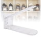thumbnail image 3 of Organizador de Tragamonedas de Zapatos, 10 piezas de Doble Capa de la Rejilla de Calzado Ajustable Savidor de Espacio Transparente Plegado Pilador de Zapatos Almacenamiento de, 3 of 7