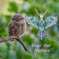 thumbnail image 6 of SOULMEET Hummingbird/Phoenix/Owl/Dove/Flamingo/Raven/Blue Jay/Cardinal/Peacock/Eagle/Parrot/Robin Necklace for Women 925 Sterling Silver Bird Pendant Necklace Animal Jewelry Gift for Mother Wife, 6 of 10