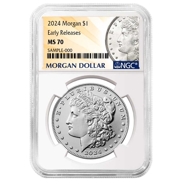 2024 $1 Morgan Silver Dollar NGC MS70 ER Morgan Label