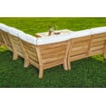 thumbnail image 6 of WholesaleTeak Outdoor Patio Grade-A Teak Wood Atnas 5 Piece Teak Sectional Sofa Set - 2 Sofas(Left & Right), 1 Lounge Armless Chair, 1 Corner Piece & 1 Coffee Table - Furniture only #WMSSSAT, 6 of 8