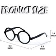 thumbnail image 5 of Spooktacular Creations Halloween Wizard Glasses,Wizard Round Glasses Costume Glasses,Halloween Black Circle Glasses Eyeglasses for Halloween Kids & Adults Costume Accessory Party Favor, 5 of 7