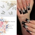 thumbnail image 4 of Monebena 3D Butterfly Charms for Nails 10Pcs Nail Charms Alloy Nail Jewels Nail Butterfly Design Nail Decoration for Acrylic Nails DIY Craft Nail Art Accessories, Gold, 4 of 14