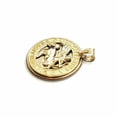 thumbnail image 6 of 14k yellow Gold round Sagittarius Archer Zodiac Sign Pendant fine jewelry 2.6g, 6 of 11