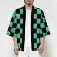 thumbnail image 1 of Porque regalo Demon Slayer Cloak Tanjiro Shinob Kyoujurou Zenitsu disfraz Halloween adulto chico porque chaquetas Kimetsu No Yaiba Kimono170-190cm Gao Jinjia LED, 1 of 2