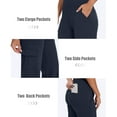 thumbnail image 5 of Women's High Waist Yoga Pants Women Wide Leg Pants with Pockets Stretch Dress Casual Business Work Travel Pants Workout Running Leggings for Women, 5 of 5