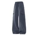 thumbnail image 5 of IhhxPro Big & Tall Men's Outdoor Cargo Pants with Elastic Waist Multi-Pockets Work Drawstring Trousers Lightweight Cotton Hiking Jogger Straight Leg Casual M-5XL, 5 of 7