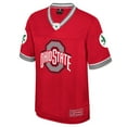 thumbnail image 2 of Men's Colosseum  Scarlet Ohio State Buckeyes Nothing But The Hits Football Jersey, 2 of 3