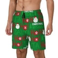 thumbnail image 2 of Daiia Cute Santa Mens Swim Trunks Swim Shorts Quick Dry Swim Shorts with Mesh Lining Pockets-Large, 2 of 9