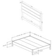 thumbnail image 5 of South Shore Munich Scandinavian Laminated Platform Bed, Full, White/Soft Elm, 5 of 11