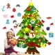 thumbnail image 5 of Árbol de Navidad de fieltro para colgar en la pared con luces LED para niños, regalos de Navidad, decoración navideña, suministros para fiestas en el hogar 2023, 5 of 5