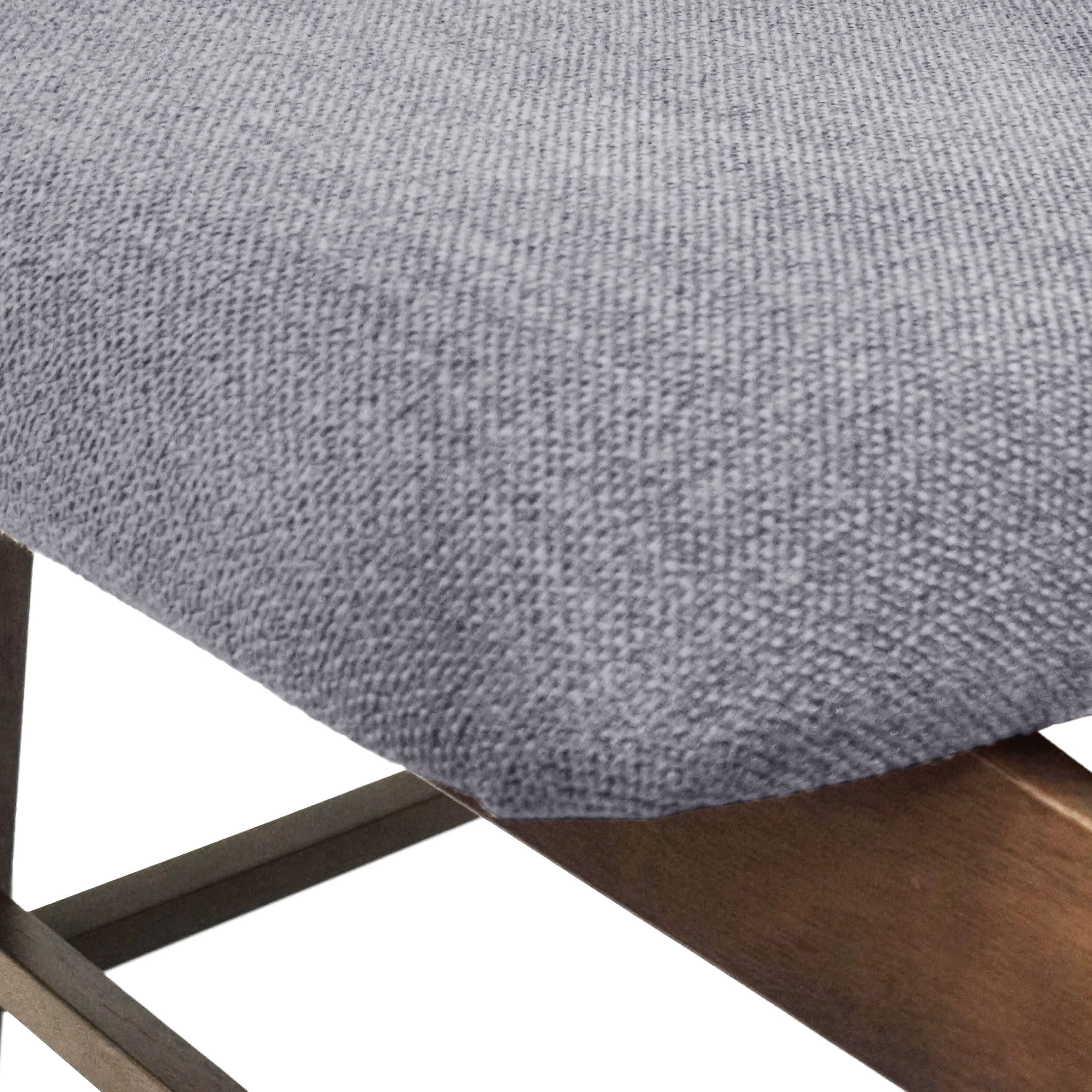 Noble House Marten Mid Century Modern Fabric Dining Chairs, Set of 2, Dark Gray