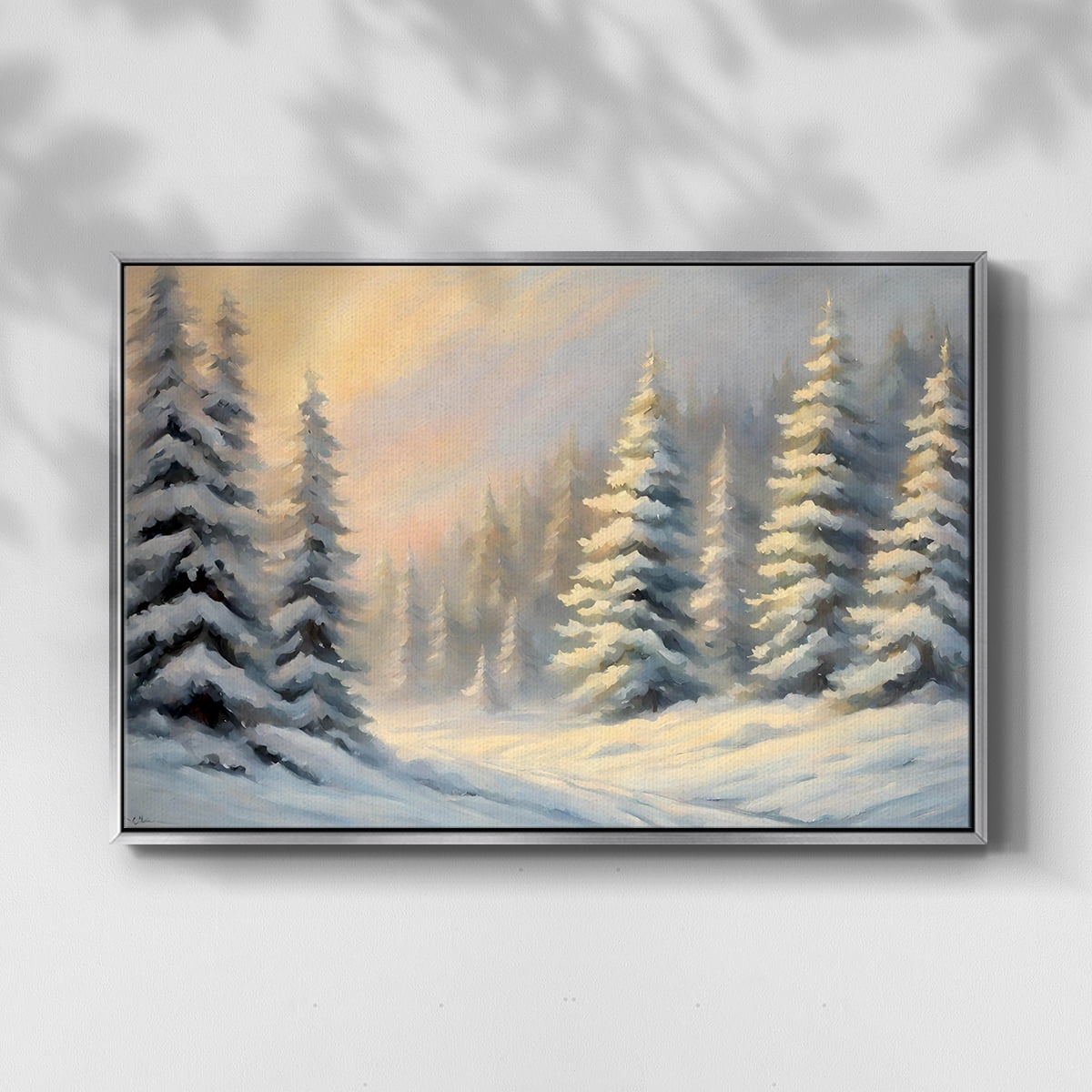 Vintage Landscape-CCII By Wexford Home Framed in Silver Wood Gallery Wrapped Canvas 17 in. x 25 in.