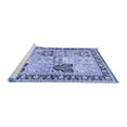 thumbnail image 2 of Ahgly Company Machine Washable Indoor Rectangle Persian Blue Traditional Area Rugs, 5' x 7', 2 of 4