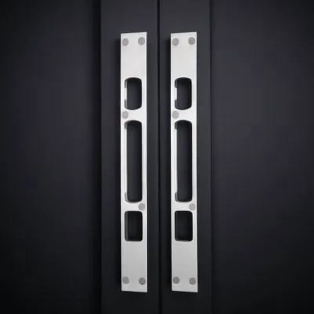 TABLZONE 2Ud Placas De Refuerzo Para Puerta De Inoxidable En Color Plata Para Seguridad En El Hogar