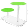 BESTYASH Green Acrylic Display Riser 2 Tier Round Jewelry Stand with ...