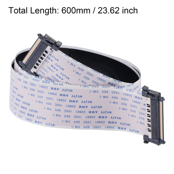 Uxcell FFC/FPC Cable 0.5mm Pitch 51 Pin, 800mm Length - Flexible Flat Ribbon For LCD Screens