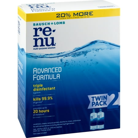 renu Advanced Formula Contact Lens Solution 2x12 (Best Way To Remove Soft Contact Lenses)