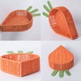thumbnail image 4 of Linnome Carrot Shaped Storage Basket Creative Organizer Tray for Candy Snacks Home Kitchen Counter, 4 of 8