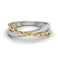 thumbnail image 1 of FDLK mujeres lujo aleación dedo banda incrustaciones anillo joyería regalo Tan Jianjun unisex, 1 of 2