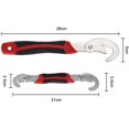 thumbnail image 2 of Adjustable Wrench 2 Pcs Adjustable Wrench Multifunctional Nut Clamp Universal Tool Wrench Kit Pipe Wrench Household Tools, 2 of 5