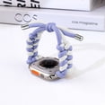 thumbnail image 5 of for Apple Watch 38/40/41/42mm(Series11 10) – Two-tone Woven Umbrella Rope Watch Band, Adjustable Breathable Slim Braided Wrist Strap for iWatch Series 11 10 9 8 7 6 5 4 3 2 1 SE321, H, 5 of 8