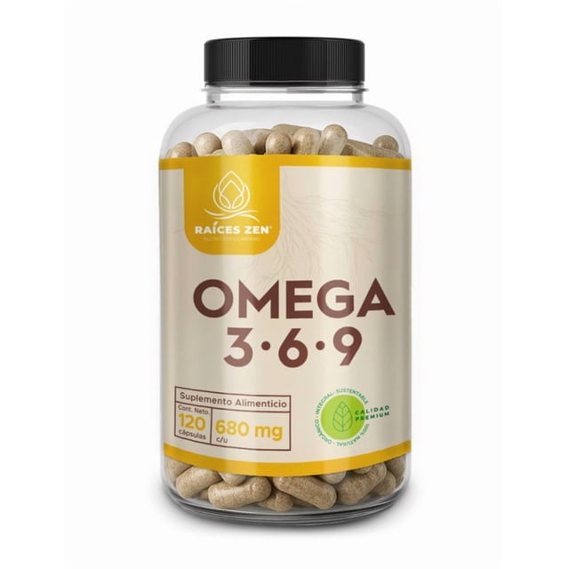 Omega 3, 6 y 9 Raíces Zen 120 Cápsulas
