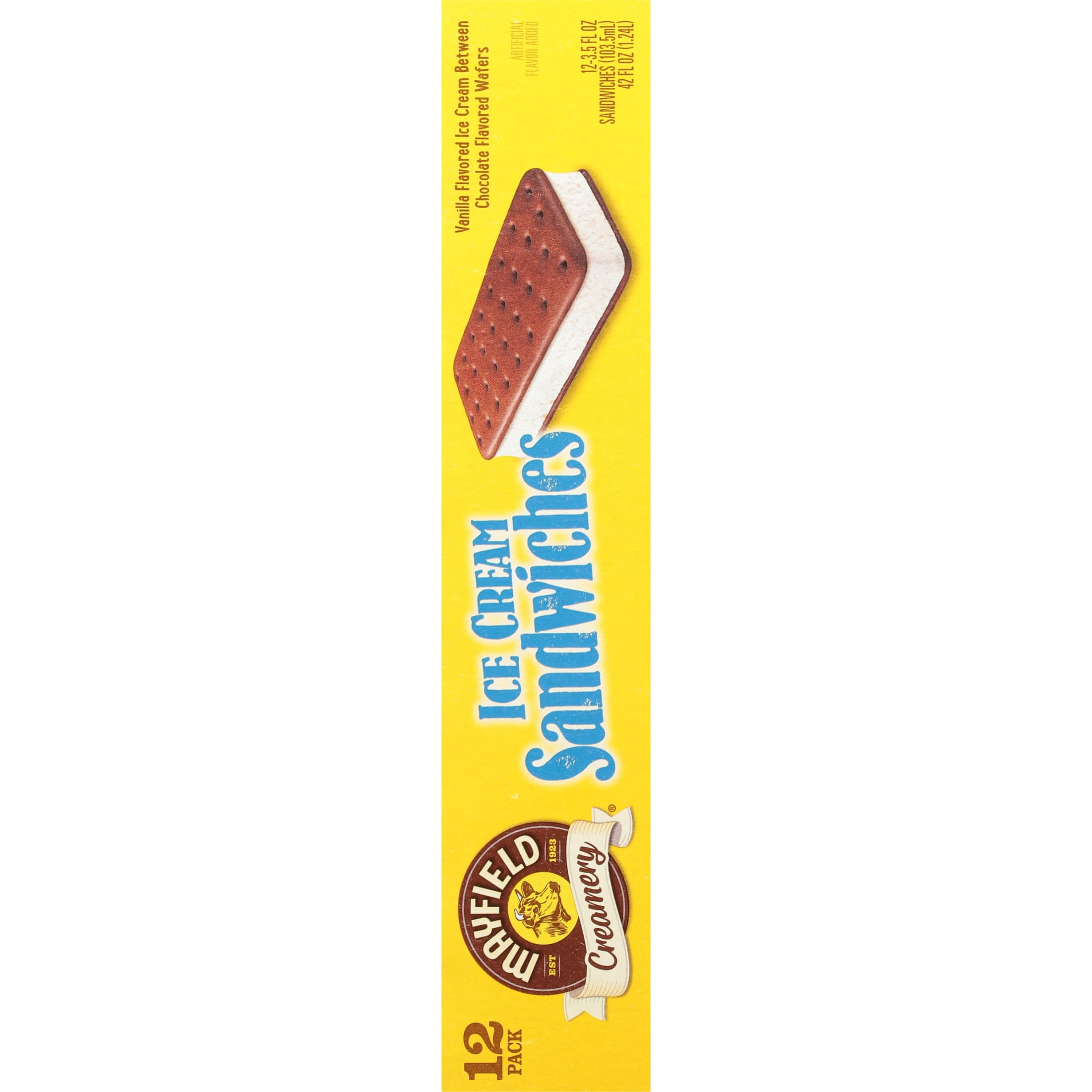 Mayfield Vanilla Ice Cream Sandwiches - 3.5 Fl Oz (Pack of 12)