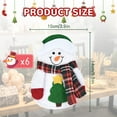 thumbnail image 5 of HonorHut Christmas Knife Fork Bags Decorative Cutlery Pouch Bags Silverware Holders Pockets Table Decorations Ornaments 6 Pcs 5.51x3.93Inch, 5 of 6