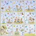 thumbnail image 4 of Darzheoy 9 Sheets Easter Window Clings Easter Bunny Egg Window Decals Double-Sided Seasonal Spring Floral Butterfly Window Decor for Easter Egg Hunt Games Party Supplies, 4 of 6