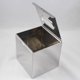 thumbnail image 1 of OULII 1Ud Caja Para Pañuelos Con Cubierta Impermeable Y Moderno En Acero Inoxidable Color Plata, 1 of 8