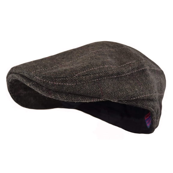 Men Vintage Tweed Flat Cap Wool Blend Newsboy Ivy Hat Classic Driving Cap Lightweight Comfortable Retro Style Hat for Daily Wear