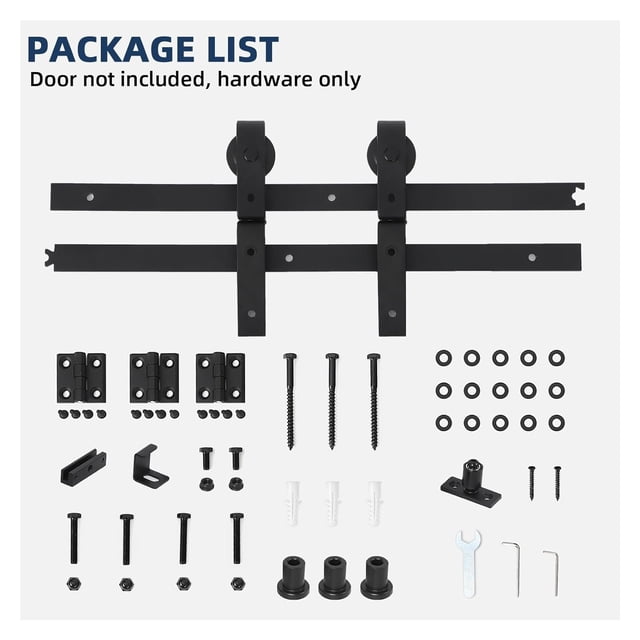 Bi-Folding Barn Door Hardware Sliding Track Kit Heavy Duty (No Wood Door) ,Widely Used