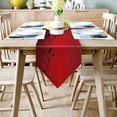 thumbnail image 2 of Red Black Gradient Abstract Flowers Table Runners For Wedding Party Decoration Modern Table Runner Rustic Wedding Decor For Home, 2 of 5